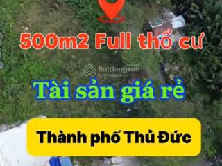 Giảm mạnh bán gấp lô đất góc 2mt 500m2 tp. thủ đức chỉ 44 triệu/m2