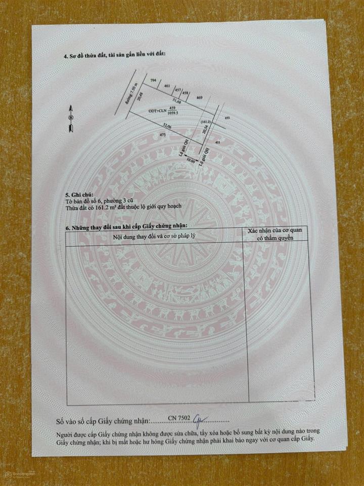 Đất cách đường trường chinh 30m, gần công viên tô quyền, dt  1059m2,tc  898 m2, 23 tỷ.