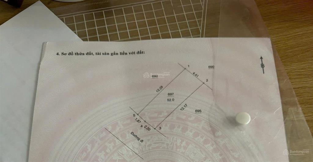 Bán đất tại phường sơn lộc, thị xã sơn tây, hà nội, 3,4 tỷ, 55 m2  chính chủ, uy tín