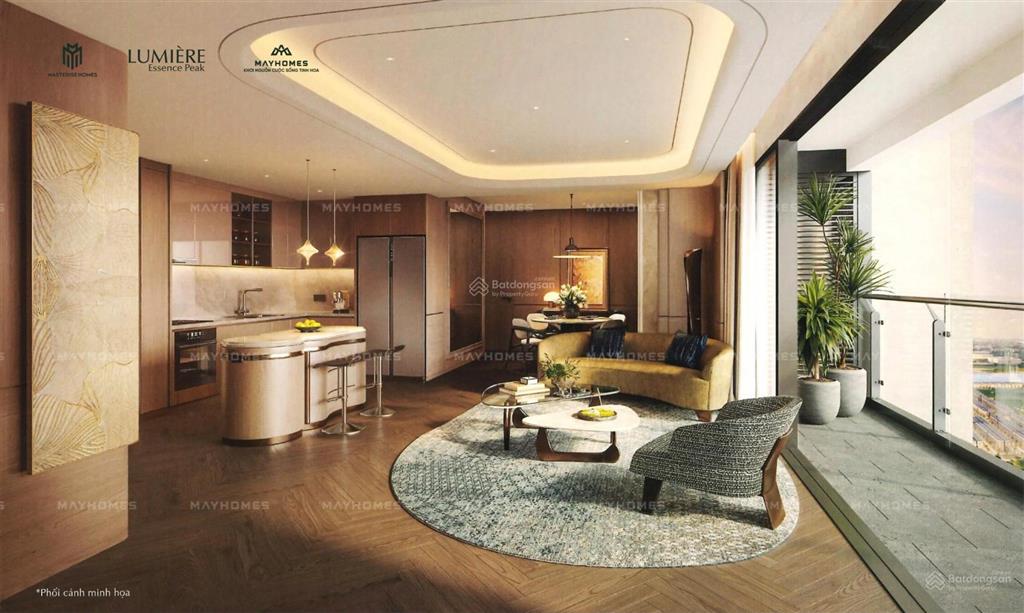 Bán căn hộ 2 phòng ngủ đẹp tại lumière essence peak 64m2 view hồ, giá 7.3 tỷ