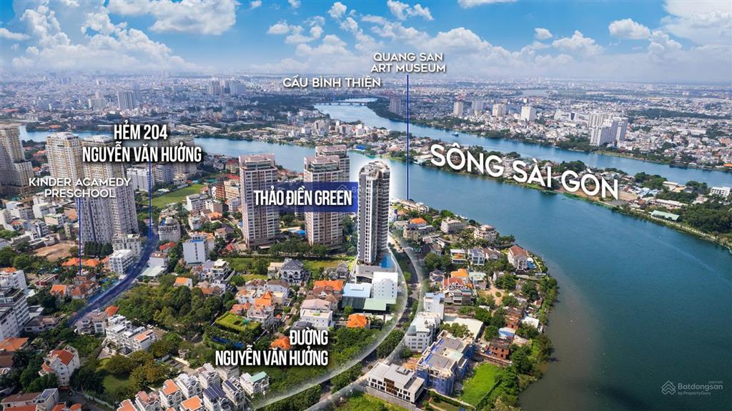 Siêu biệt thự thảo điền mặt tiền sông có bến du thuyền 2000m2 nguyễn văn hưởng quận 2