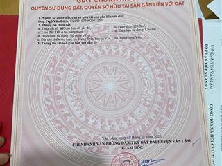 An lạc như quỳnh hưng yên 2 xe ô tô tránh. đường thông áp phan 125m2 giá 46.8tr/m