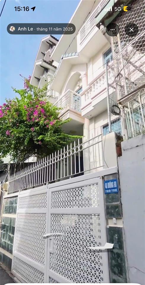 Bán nhà phố giá tốt đường số 60 chỉ 16 tỷ, 65m2, 4pn, 4wc thảo điền