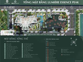 Bán căn 2pn cao cấp tại lumière essence peak  cổ loa toà peak 1, giá chỉ 9tỷ  0866 639 ***