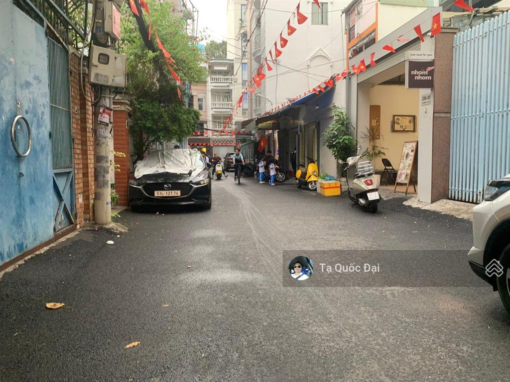 Quận 3  lê văn sỹ  61,2m2  9,5 tỷ  hẻm ô tô tránh  3 tầng