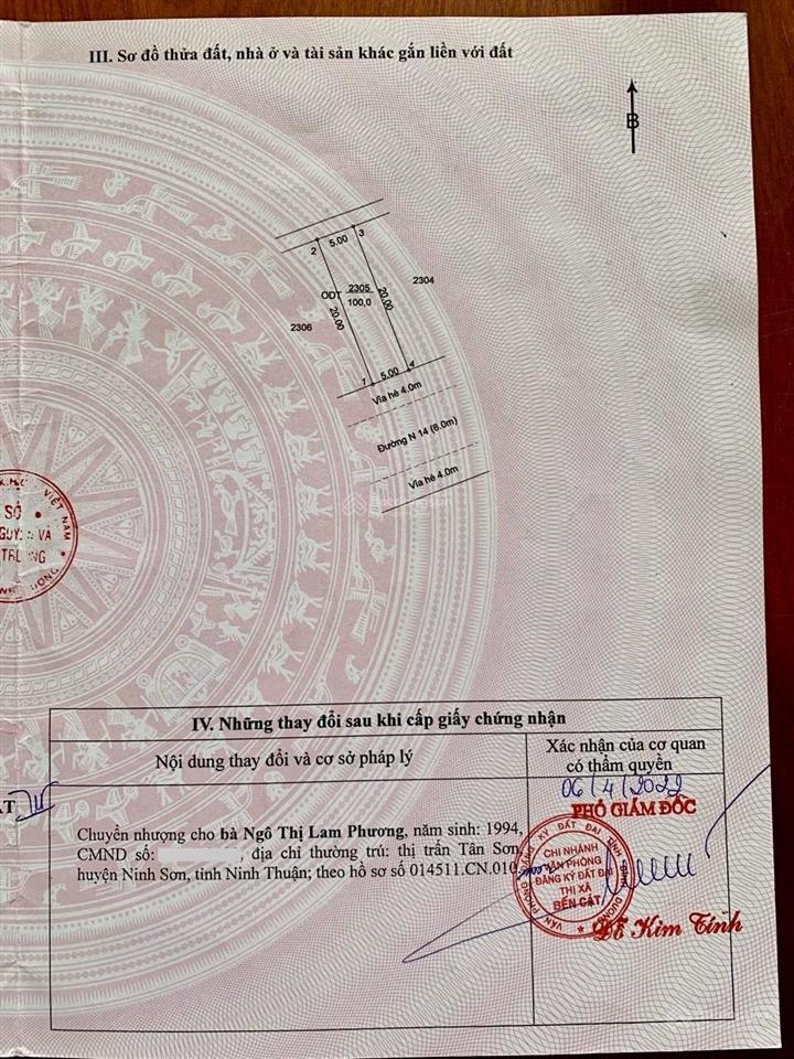 Bán đất gần trường đh việt đức đường nhựa 8m