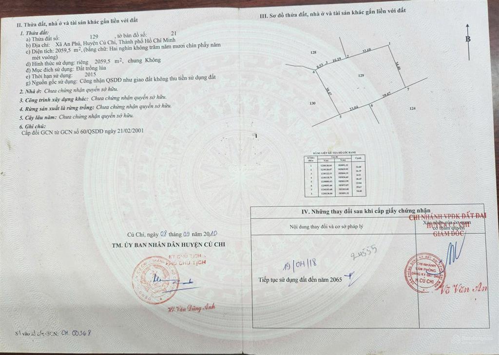 Bán 6.738 m2 mặt tiền đường nguyễn thị nà (đường 795), xã an nhơn tây, tp. hcm