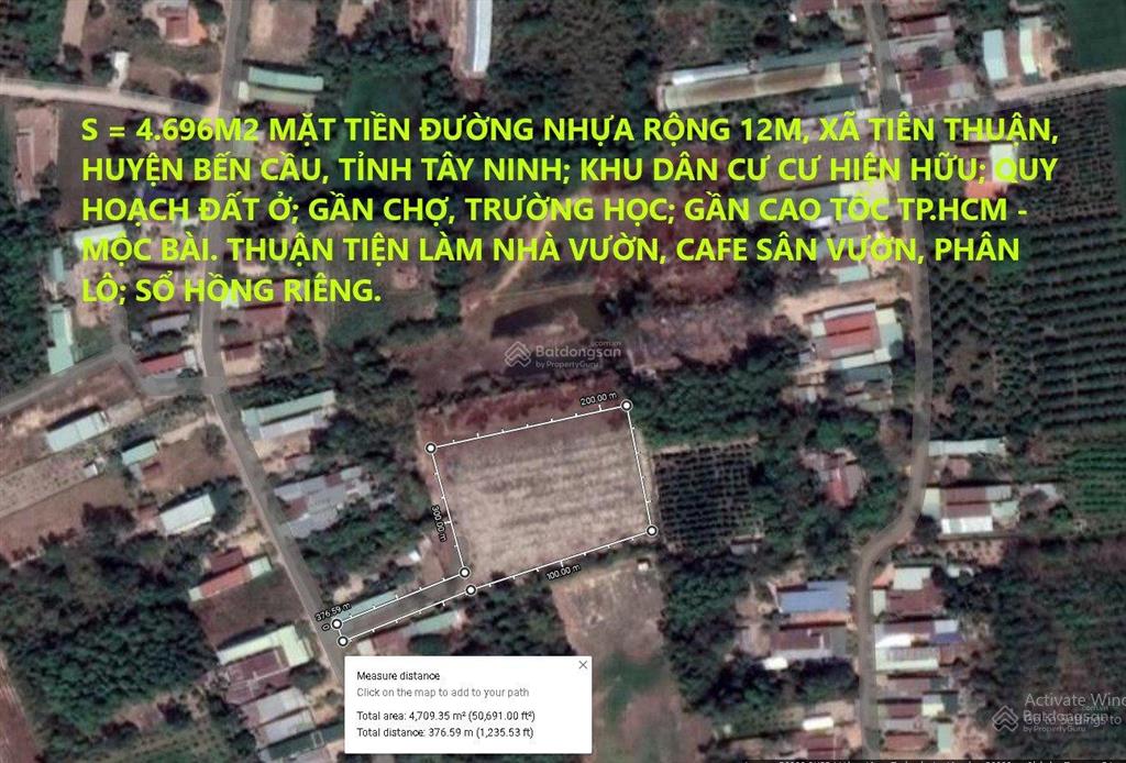 850k/m2 !!! nhà & đất diện tích 4.696m2 (có 714m2 thổ cư, 01 căn nhà trên đất) mặt tiền đường nhựa