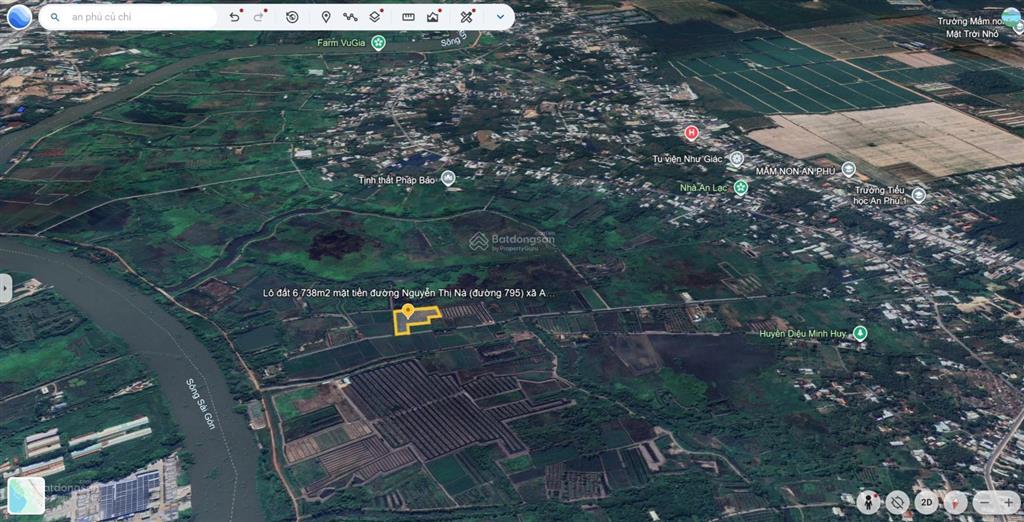 13,5 tỷ! bán 6.738 m2 mặt tiền đường nguyễn thị nà (đường 795), phường an nhơn tây, tp. hcm