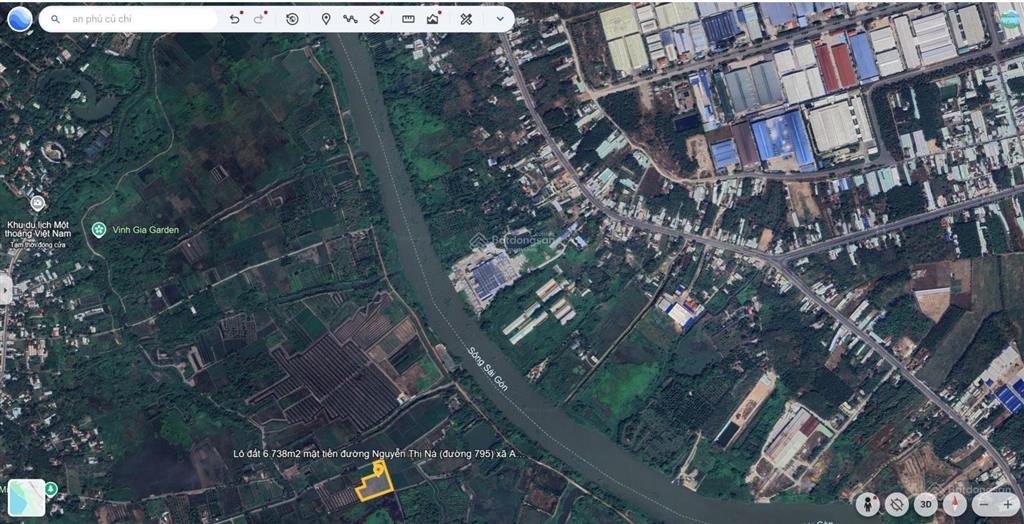 13,5 tỷ! bán 6.738 m2 mặt tiền đường nguyễn thị nà (đường 795), phường an nhơn tây, tp. hcm