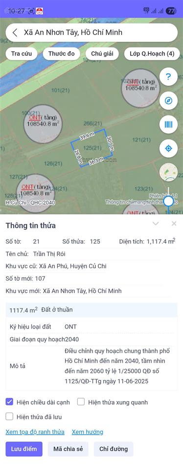 13,5 tỷ! bán 6.738 m2 mặt tiền đường nguyễn thị nà (đường 795), phường an nhơn tây, tp. hcm
