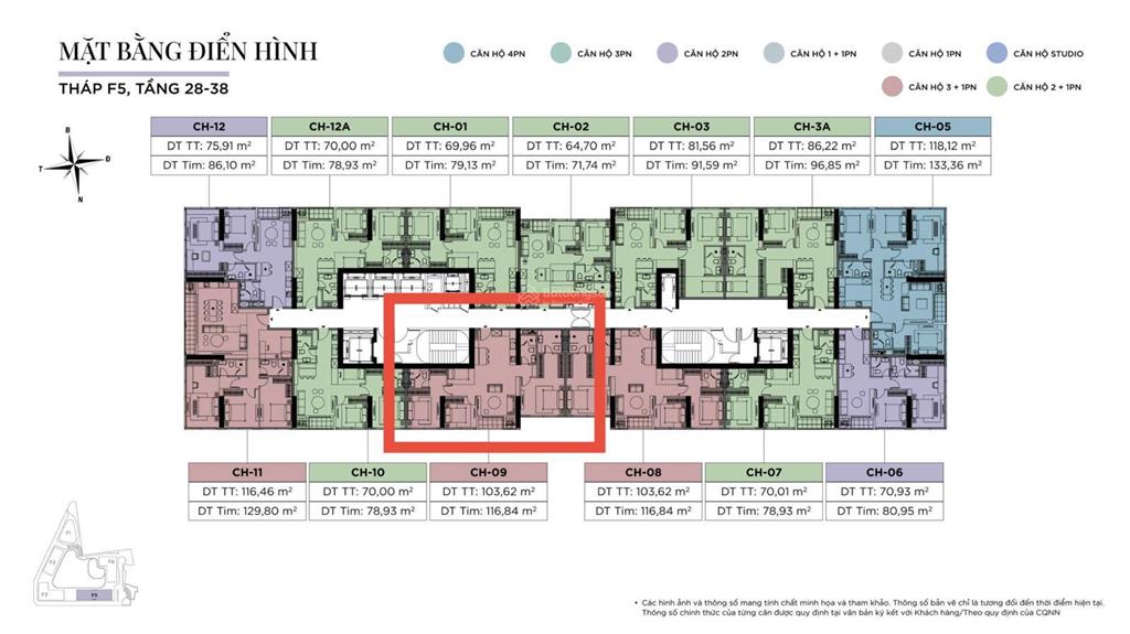 Căn hộ 6*, 3pn, rộng 117m2, hướng nam tại ngã tư xuân thủy, cầu giấy, sổ lâu dài, giá chỉ 15,6 tỷ