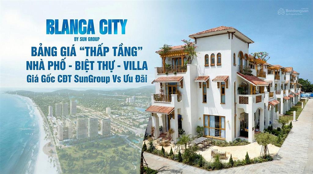 Trực tiếp chủ đầu tư quỹ shophouse, biệt thự dự án blanca city, ưu đãi lớn, nhận nhà trong năm