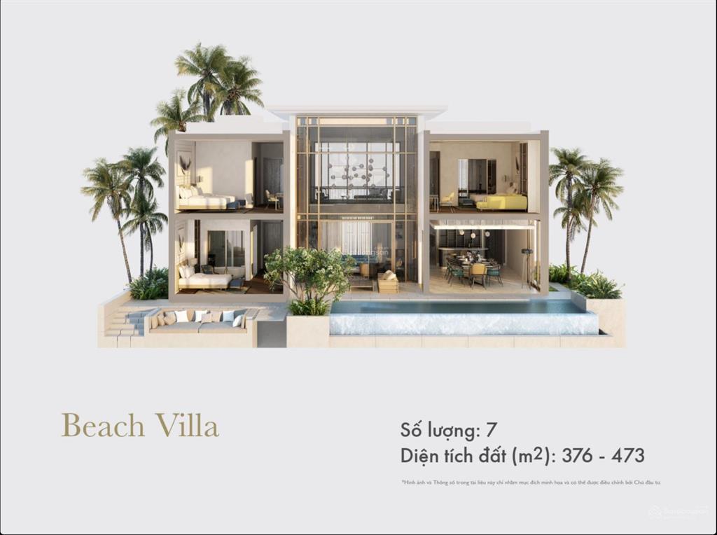 Bán dinh thự mặt biển, 2 mặt view biển 1 mặt view hồ, intecon vận hành tiêu chuẩn 6 sao giá tốt