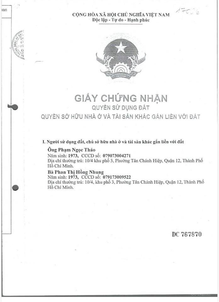 Bán nhà mặt tiền nb 183.3m2 vị trí đẹp tân chánh hiệp 25, pháp lý đầy đủ, 6,5 tỷ
