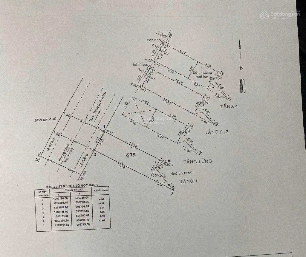 Bán nhà 4 tầng nguyễn ảnh thủ, hxh 8m, quận 12 (cũ) tp.hcm  4,9 tỷ