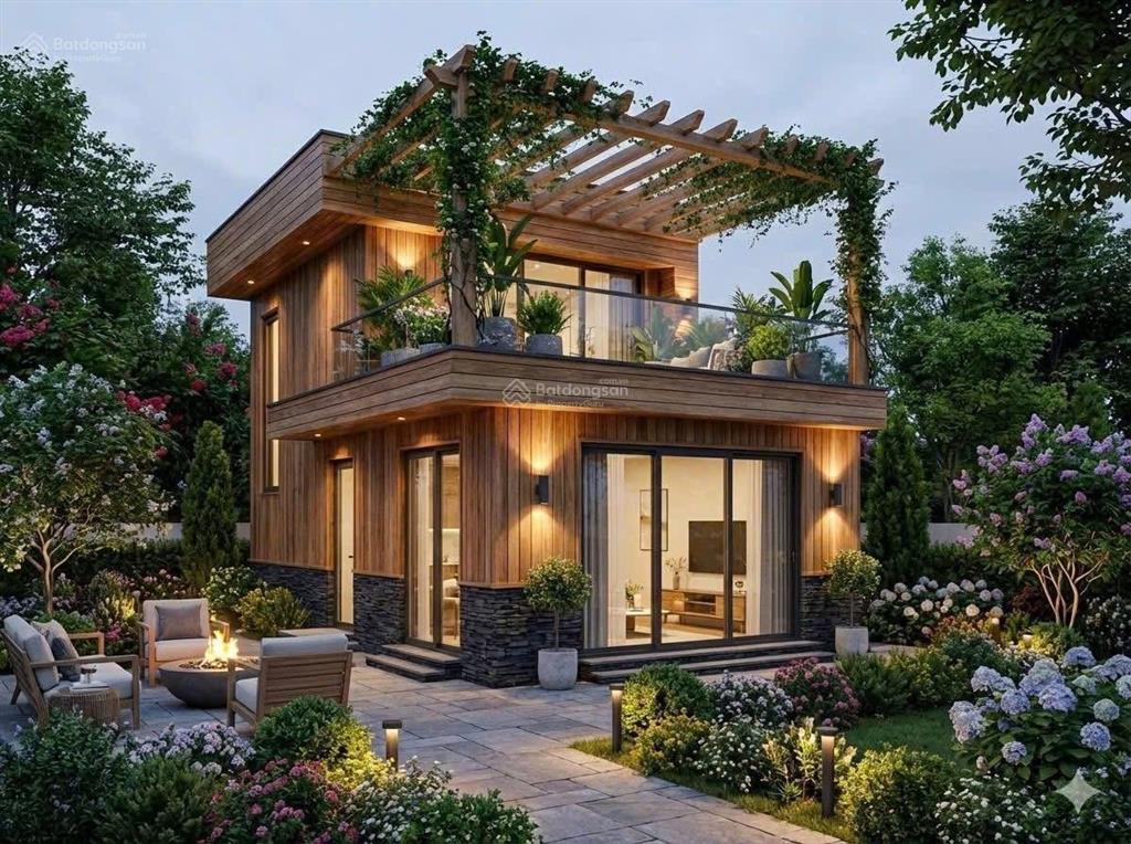 Villa nghỉ dưỡng view sông cánh đồng, một không gian sống đậm chất resort ngay sát hiên