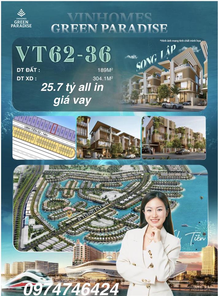 Nhà phố 100m2 xây 4 tầng giá 13 tỷ đối diện chung cư cách biển 100m2