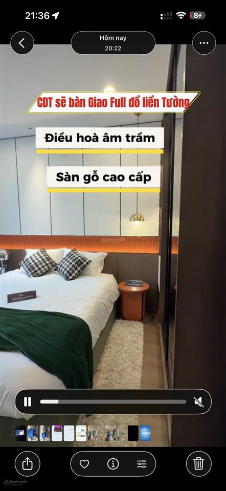 Chung cư mik, 30m2, 1 phòng ngủ, nằm trên tòa nhà 30 tầng tại dự án vinhomes vũ yên  hải phòng