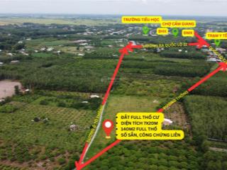 Lô đất chỉ 240 triệu, 140m2 full thổ cư tại xã cẩm giang, tây ninh, alo lấy thông tin 0763 914 ***