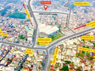 Đất rẻ phường gò dầu 7x28m thổ cư mặt tiền đường nam kỳ khởi nghĩa alo yến xem đất 0763 914 ***