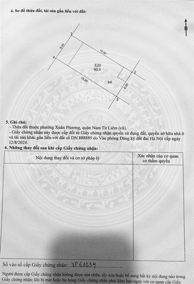 Bán liền kề khu đô thị xuân phương quốc hội 90m² x 5 tầng, mặt tiền 6m nhà thô giá đầu tư