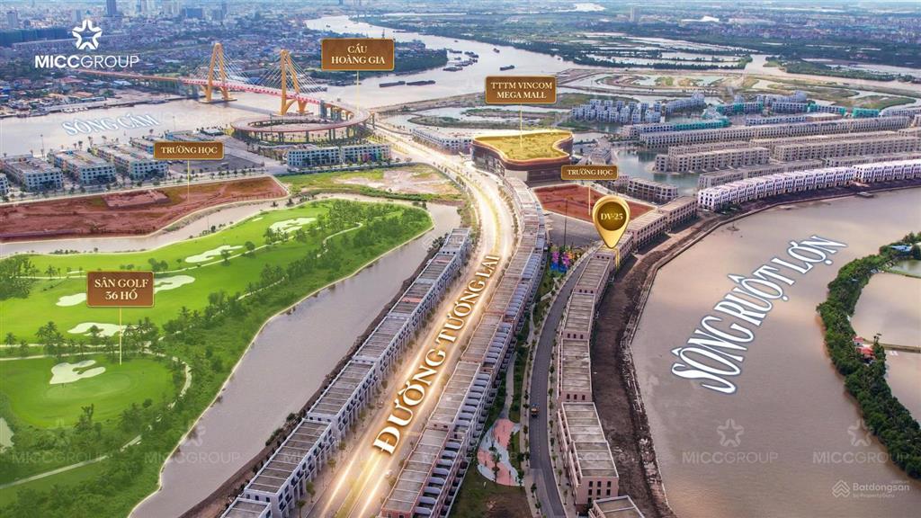 Bán liền kề đảo vua view công viên sau nhà view sông, tặng 100m2 lưu không