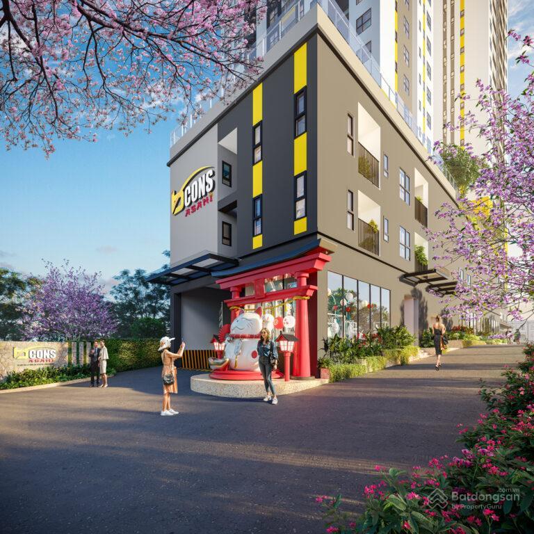 Bán căn hộ chung cư bcons asahi, 2,443 tỷ, 2pn + wc view đẹp
