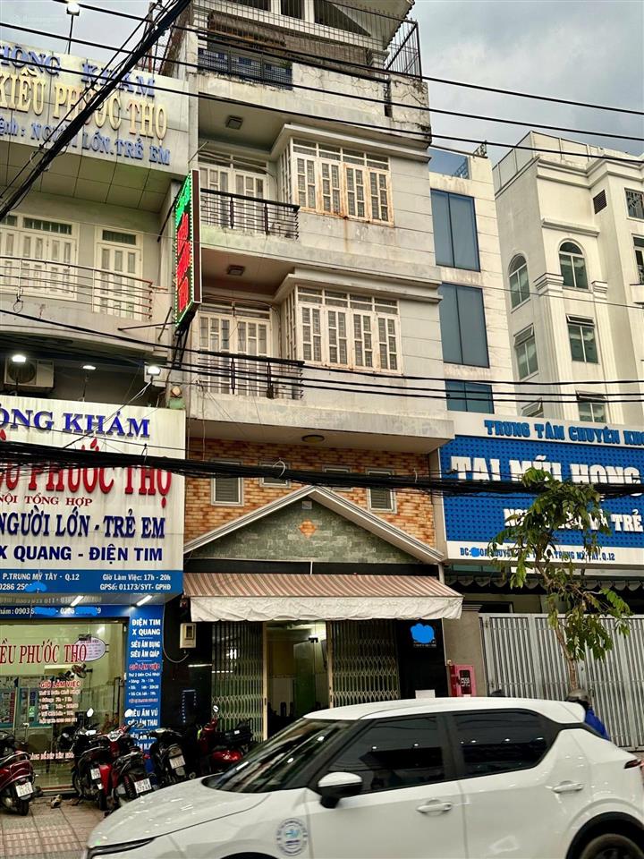 Gấp bán nhà 4 tầng ngang 5.5m mặt phố nguyễn ảnh thủ, quận 12, giá chỉ 18 tỷ