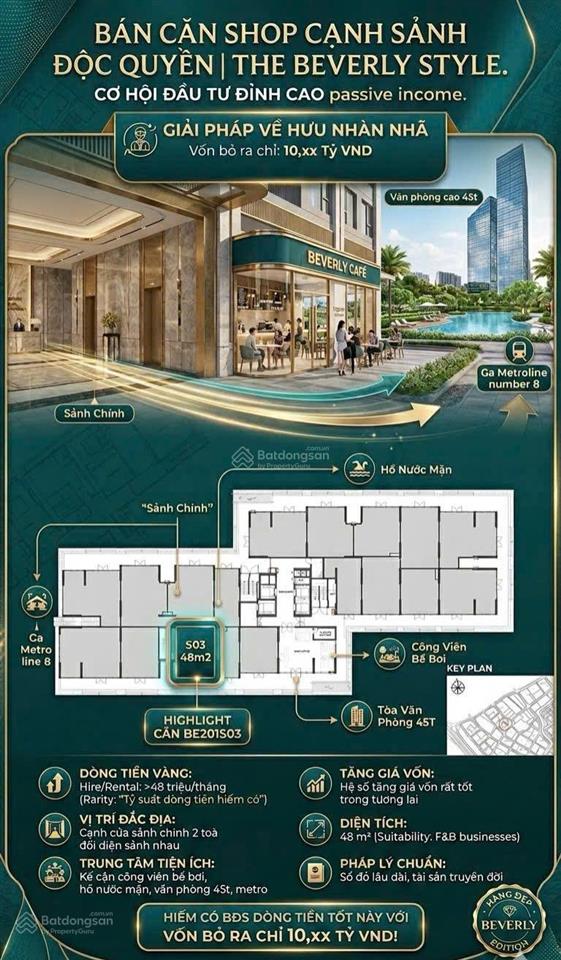 Bán shop mặt sảnh 2 toà đối diện nhau giá 10.8 tỷ sổ lâu dài dòng tiền 40tr/ tháng  0986 903 ***