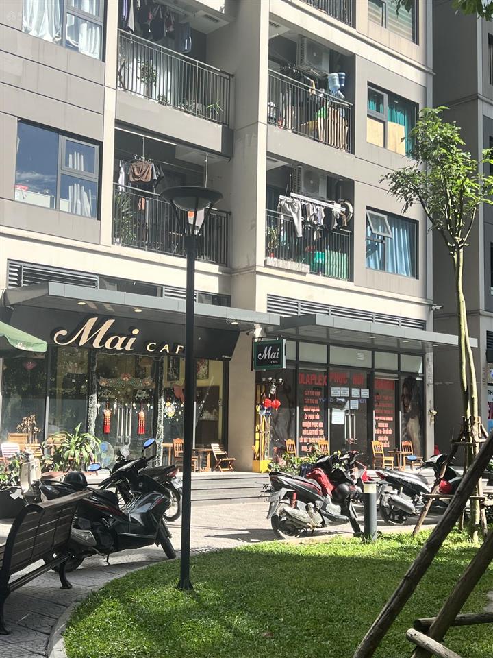 Cho thuê shop mặt sảnh massteri toà h, dt 72m2 giá 45tr/th