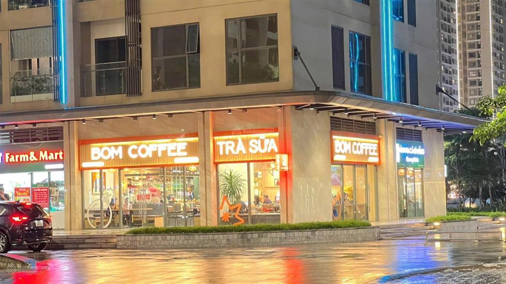 Cho thuê shop mặt sảnh massteri toà h, dt 72m2 giá 45tr/th