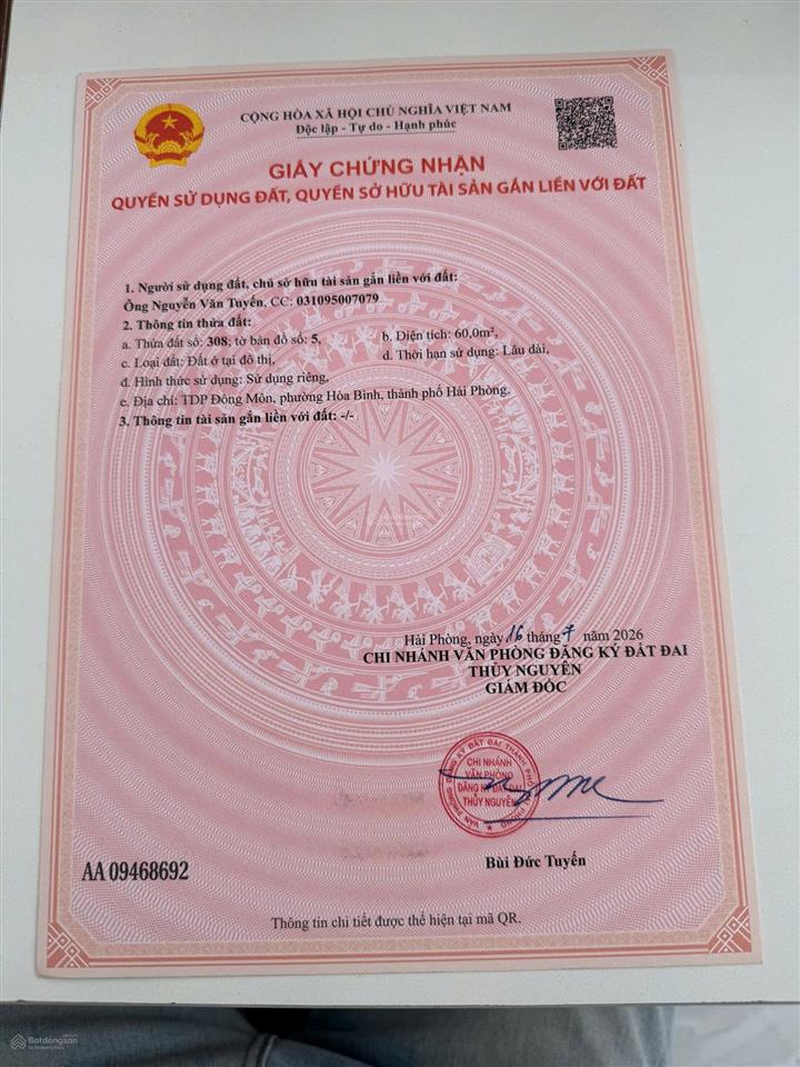 Hiếm có lô đất cắt lỗ tại phường hòa bình  cách thị trấn núi đèo chỉ 1km  ô tô đỗ cửa  820 triệu