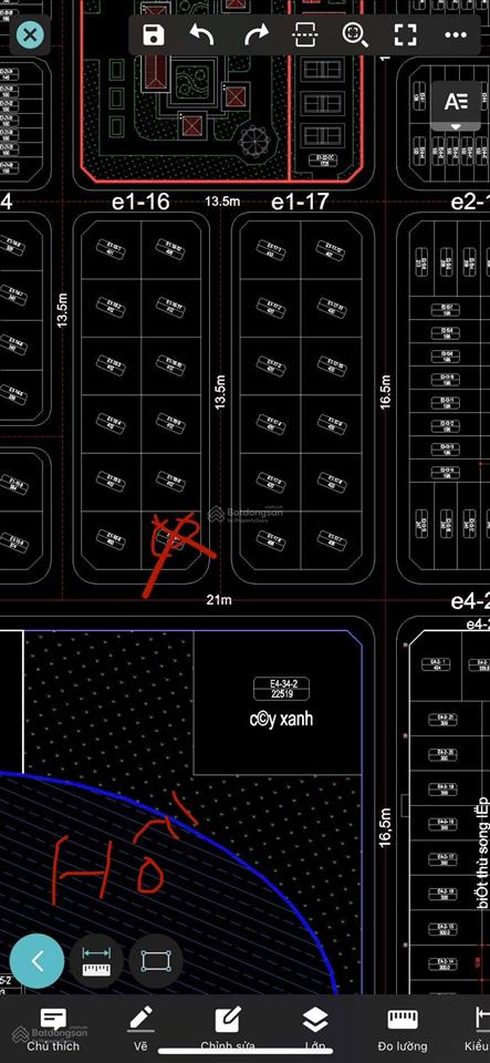 Chính chủ 400 mét vuông (20*20) hai mặt tiền, view hồ và công viên, khu đô thị mới nam vĩnh yên.