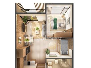 Bán căn hộ 1 ngủ 45m2 toà solforest ecopark hướng nam