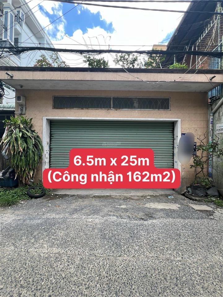 Cách 1 căn ra phan văn hớn 6.5m x 25m đường trước nhà lg 12m ngay siêu thị coop mart sổ sẵn ko vay