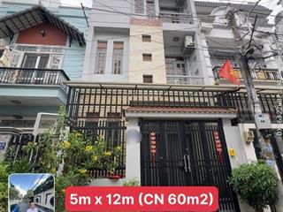 Hẻm xe hơi 8m đường 51 thông phạm văn chiêu 5m x 12m đúc 3 tầng khu dân trí, chủ đang ở cần bán gấp