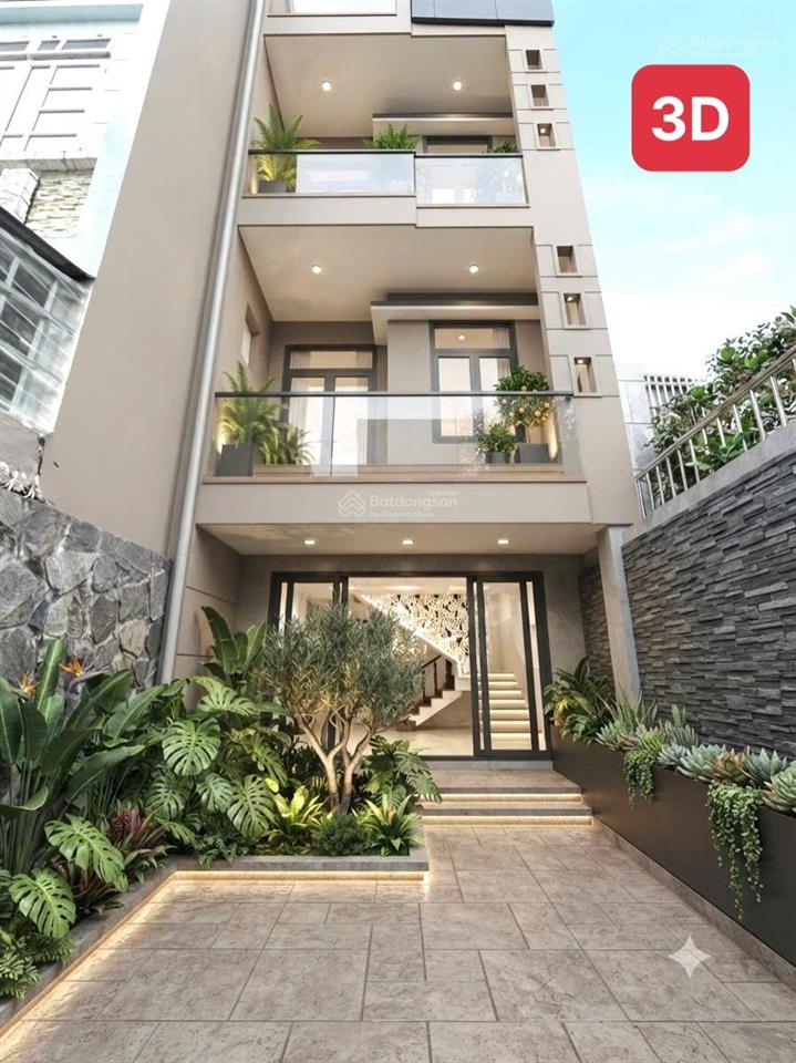 Oto ngủ nhà đường số 51 ngay trường lý thái tổ 4m x 17m 4 tầng có sân đậu oto 4 phòng ngủ ~100tr/m2