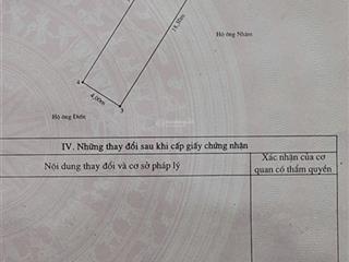 Bán lô mặt đường vĩnh tiến 1  thiên lôi diện tích  69m . ngang  4m ( vuông vắn )