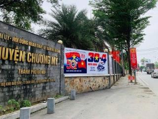 Đất full thổ cư 80.2m2 mặt tiền 6,9m ngõ rộng đất chương mỹ, giá hơn 1 tỷ tiềm năng tăng giá cao