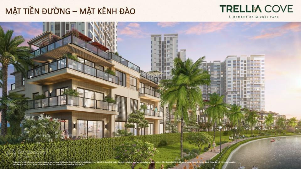 Mizuki park nhà phố kênh đào compound trellia cove với mức giá từ 120 triệu/m2