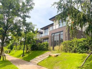 Bán nhà phố vườn ven sông vàm cỏ đông, trục đường 16m hướng nam, giá 5,2 tỷ, 0909 425 ***