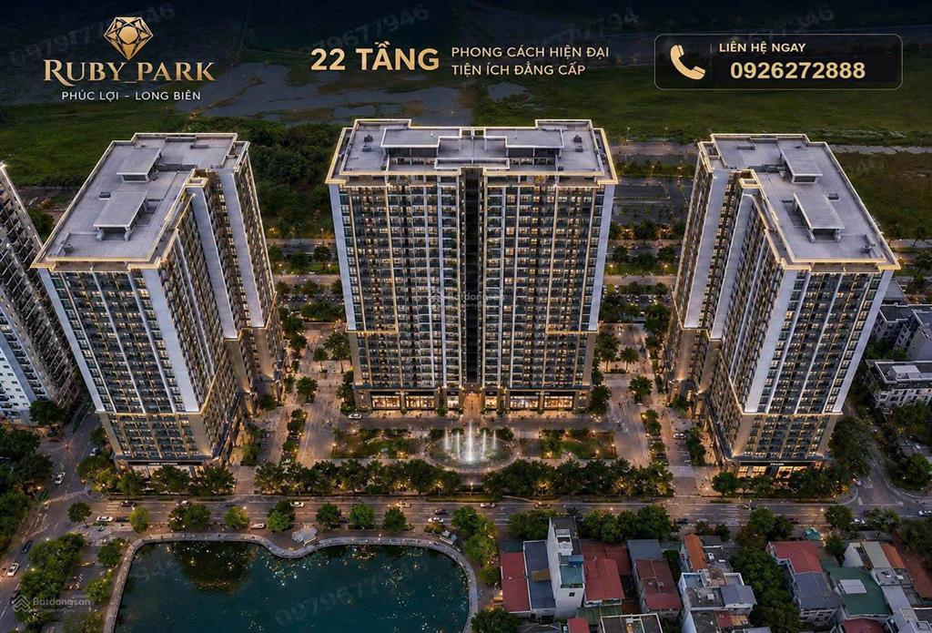 Bán căn 2 ngủ tầng 7b 71.7m2 ruby park long biên giá 4.75tỷ