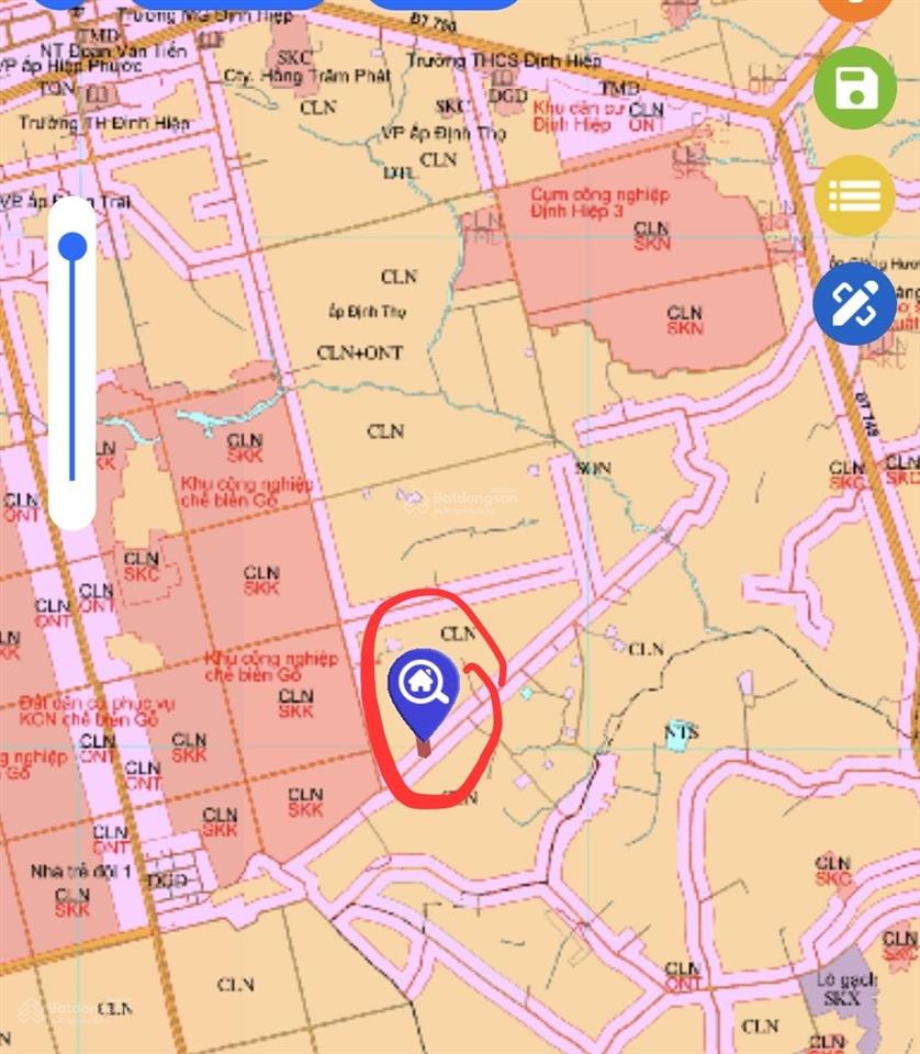 Cần bán gấp đất xã định hiệp dầu tiếng. dt 3,234.9m2 có nhà cấp 4 27m mặt tiền, 200mtc. giá 1.85 tỷ