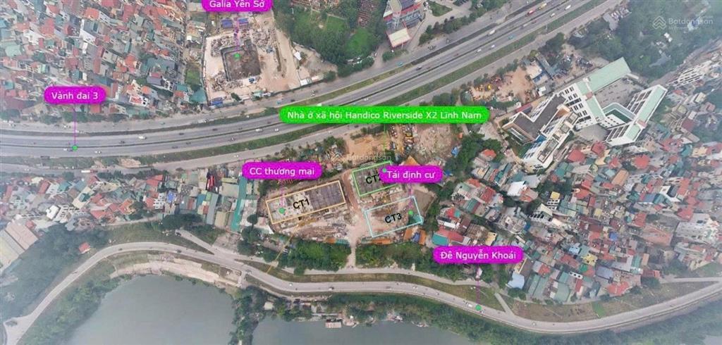 Căn hộ thương mại handico residence x2 trần phú, lĩnh nam giá dự kiến 63tr/m2 ký hđ trực tiếp cđt