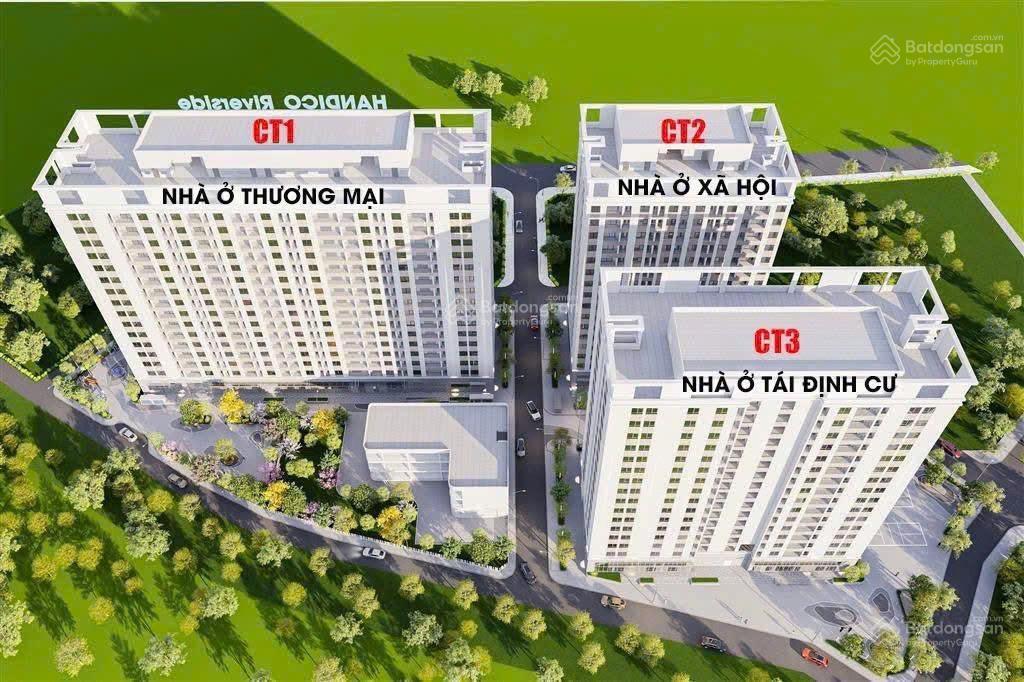 Căn hộ thương mại handico residence x2 trần phú, lĩnh nam giá dự kiến 63tr/m2 ký hđ trực tiếp cđt