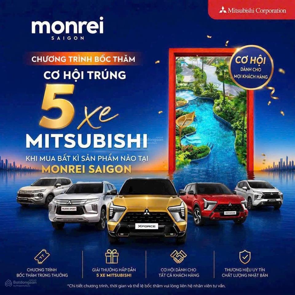 Mở bán căn studio chỉ 1,626 tỷ sở hữu căn hộ studio monrei saigon  thanh toán 15% nhận nhà