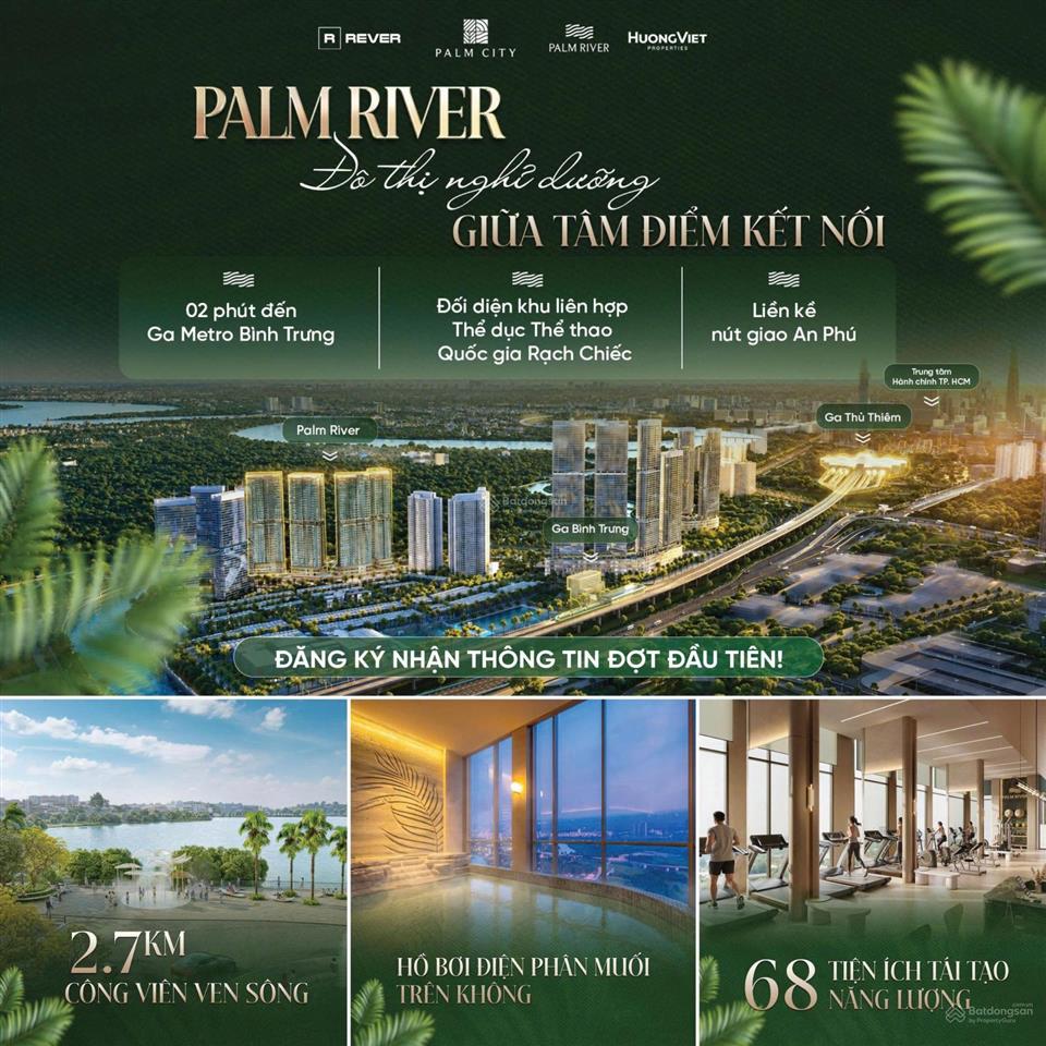 Palm river  sắp mở bán căn hộ cao cấp, giá tốt khu đô thị nam rạch chiếc  0938 877 ***