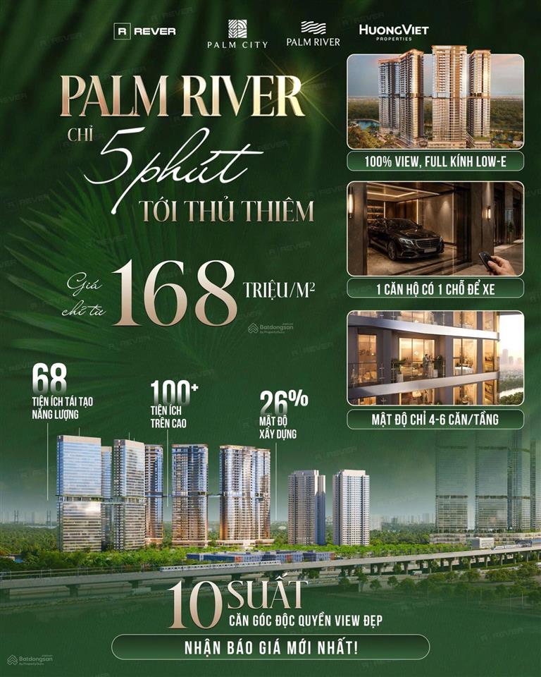 Palm river  sắp mở bán căn hộ cao cấp, giá tốt khu đô thị nam rạch chiếc  0938 877 ***