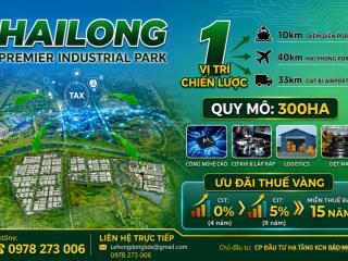 Bán đất công nghiệp kcn hải long giá từ 95 usd/m khu kinh tế thái bình